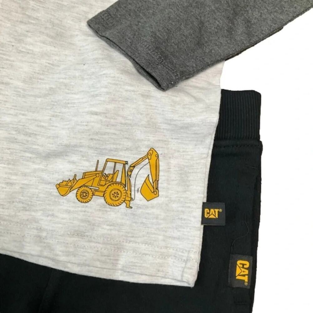 CAT Caterpillar Boy’s Joggers Shirt 2 piece Set Size 3T NWT - Picture 9 of 10
